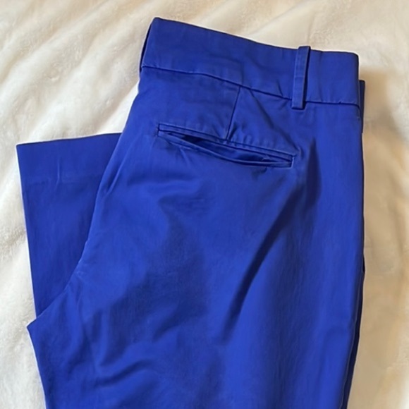 J Crew Blue Cafe Capri pants size 4 - Picture 9 of 11